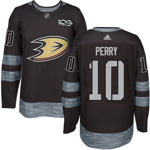 Adidas Ducks #10 Corey Perry Black 1917-100th Anniversary Stitched NHL Jersey